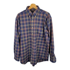 Nor’Wester Wear By Pendleton Mens Button Down Shirt size Large Wool Blend Plaid